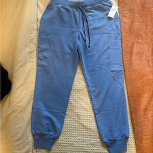 Blue Jogger Scrub Pants